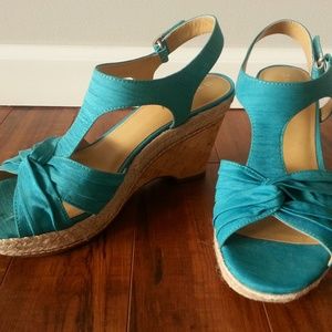 Naturalizer N5 Comfort Turquoise Wedge (Brand New)